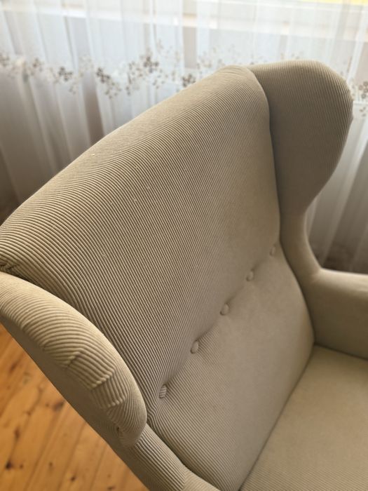 Кресло с табуретка Ikea Strandmon