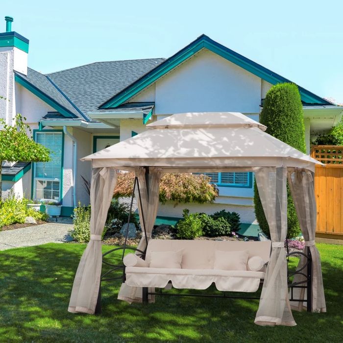 Outsunny Беседка - люлка с мрежа