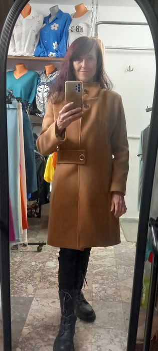 Дамско палто вълна и кашмир