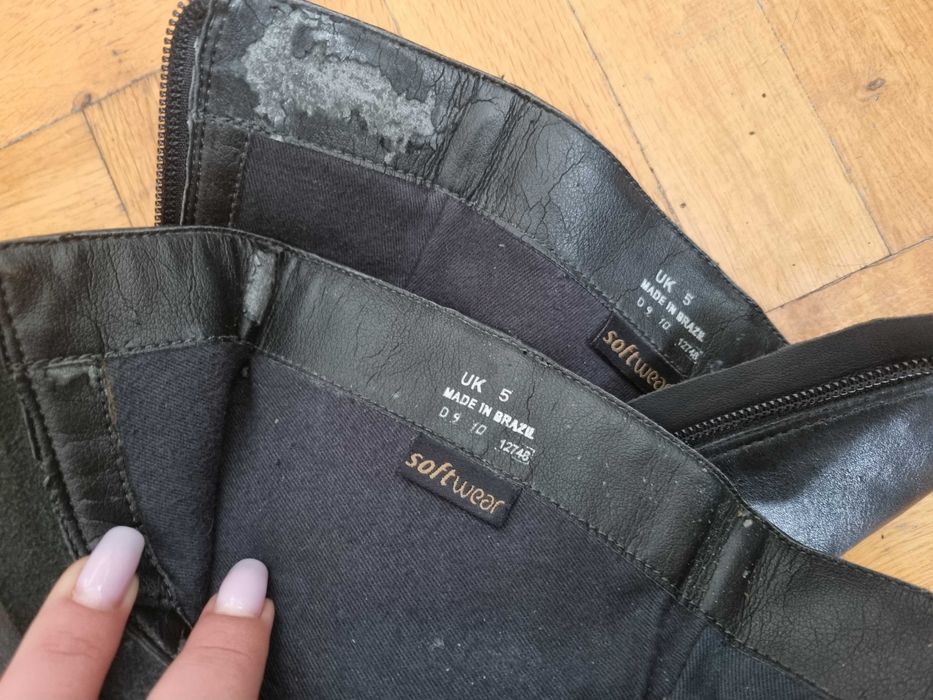 Дамски черни кожени боти Кларкс Clarks