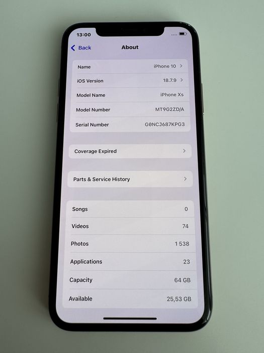 Iphone XS Gold златен ПЕРФЕКТЕН