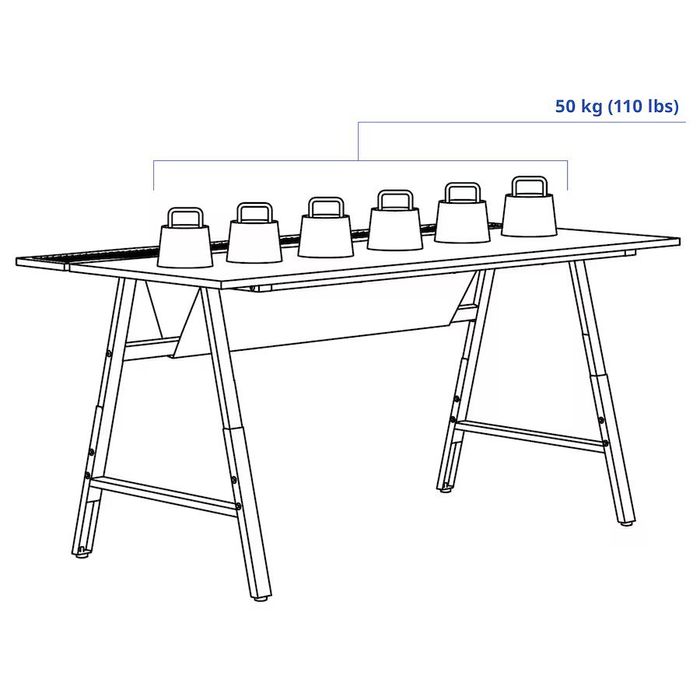 Birou ergonomic IKEA – reglabil, ideal pentru birou sau gaming, ca nou