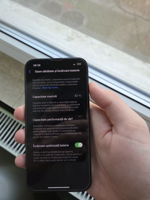 iphone 13 83% sanatatea bateriei