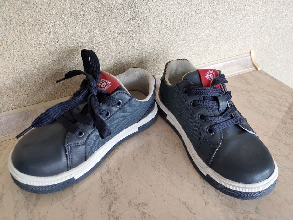 Кожаные ботинки осень/весна 25 р-р