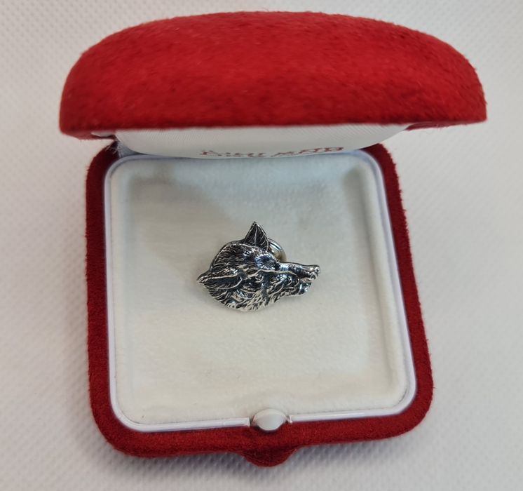 Podoabă de vânătoare din argint masiv