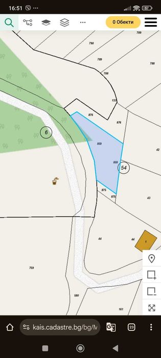 Имот във в.з. Витошица, до Банкя- с. Мала Раковица ,на 20км. от София