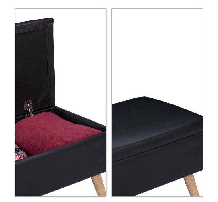 Пейка за съхранение - 40 л - капак - 40x80x39,5 - изкуствена кожа