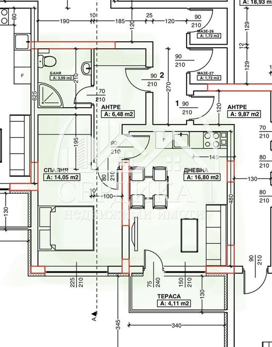 2-стаен в Благоевград-Център
