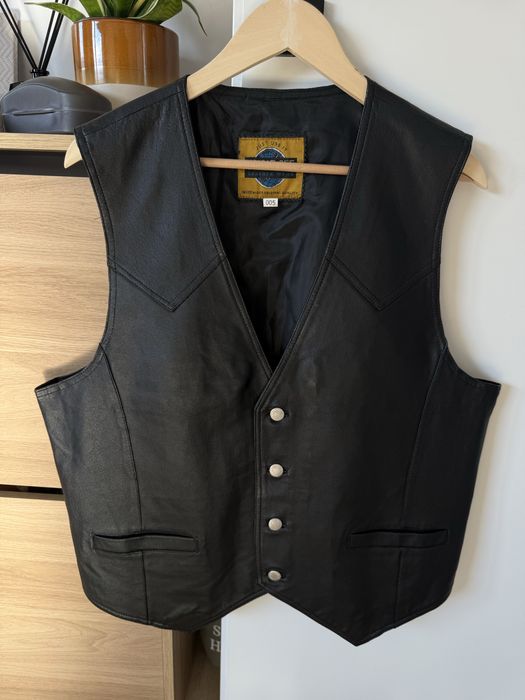 Vesta Piele Naturala JOHN F GEE Porc Nappa Negru Barbati | Marime XL