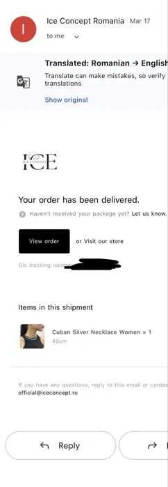 Lant cuban din argint 925 Ice Concept