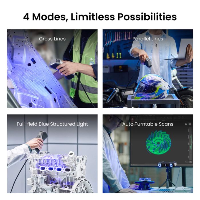 Scaner 3D Revopoint Metro x nou in cutie cu toate accesoriile si masa rotativa pe 2 axe