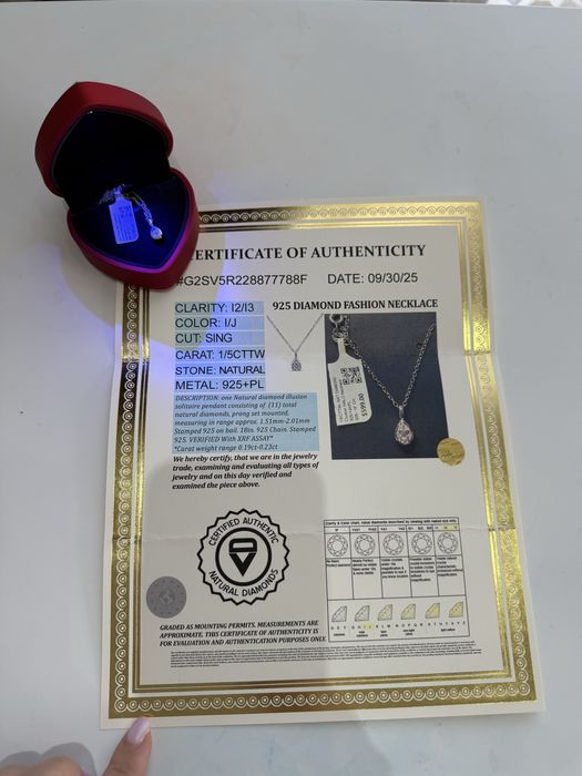 Продам бриллиантовый кулон