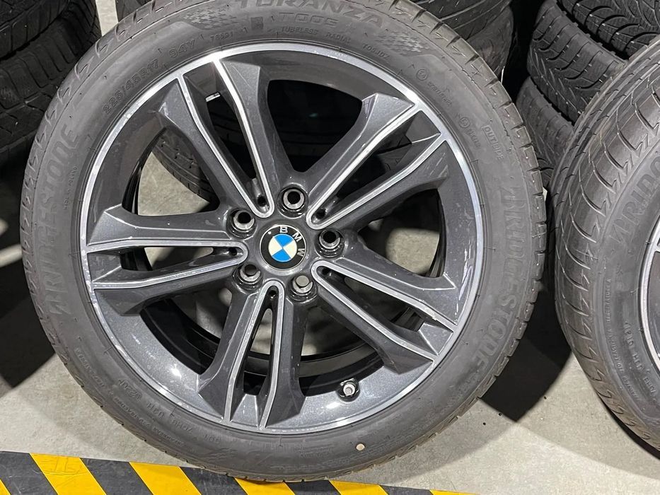 jante bmw seria 2 f45 f46 originale 17 inch cu anvelope vara noi