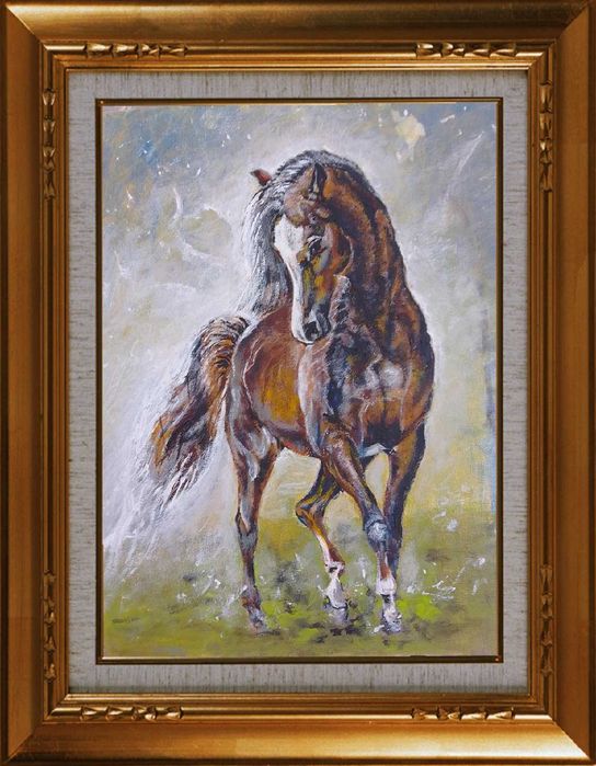 Картина кафяв кон