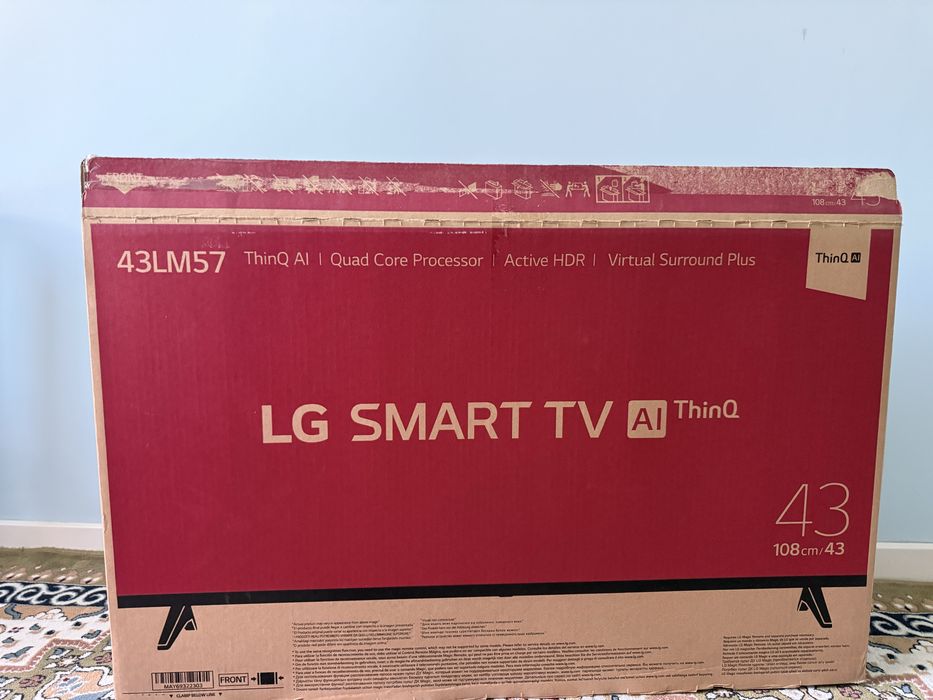Телевизор LG SMART TV AI ThinQ 43lm5772pla