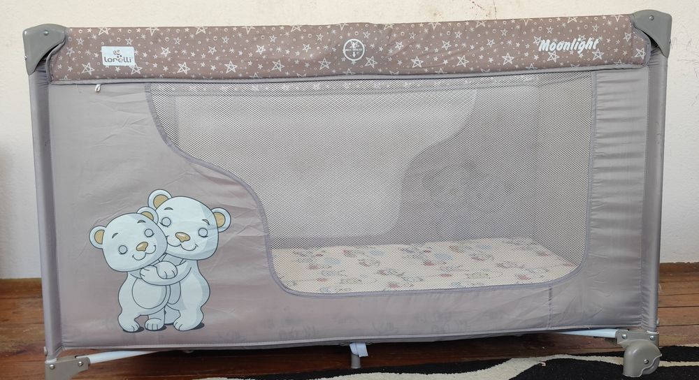 Детска сгъваема кошара Lorelli Moonlight + повивалник, 2 нива и дюшек