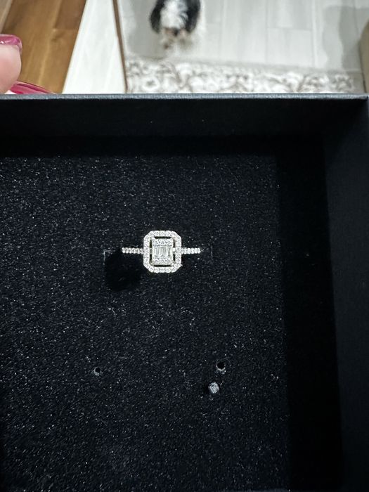 Inel cu Diamante aur alb