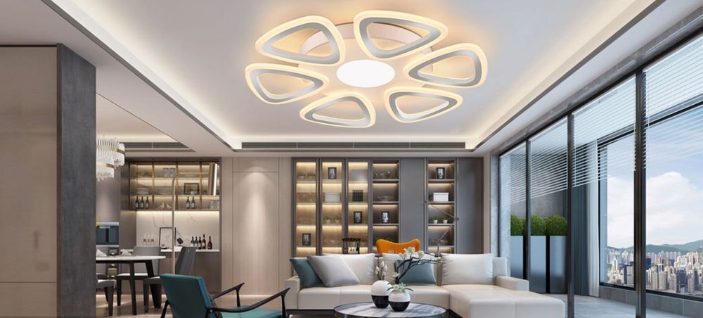 LED Таванна Лампа 54 см, 3000LM, 3000-6500K, 25-30 кв.м  Дистанционно