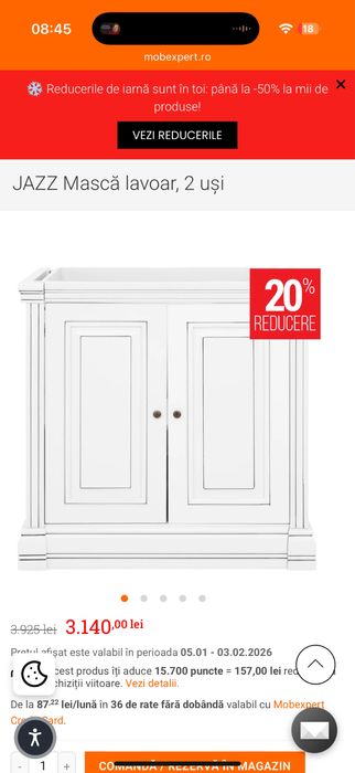 JAZZ Mască lavoar Mobexpert