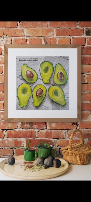 Tablou pictat in ulei avocado! Tablou pentru bucătărie