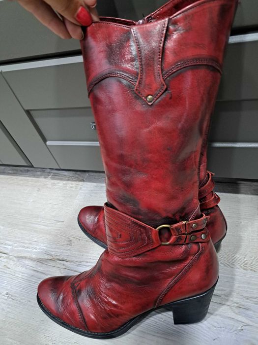 Дамски ботуши естествена кожа