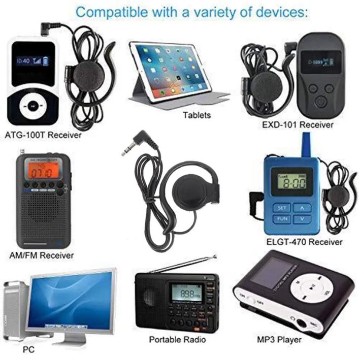 Наушник на одно ухо.