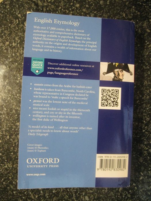 The Concise Oxford Dictionary of English Etymology