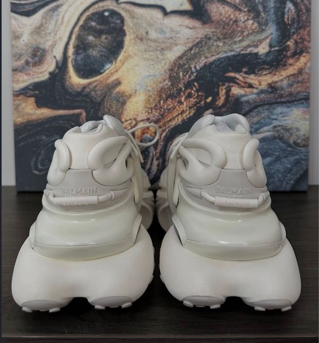 Adidasi balmain unicorn white