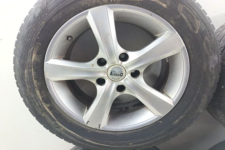 Set jante aliaj R16 Alessio Anvelope uzate 7.5Jx16H2 5x108 ET38 Ford