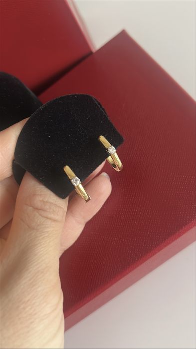 Серьги с бриллиантами 750 проба