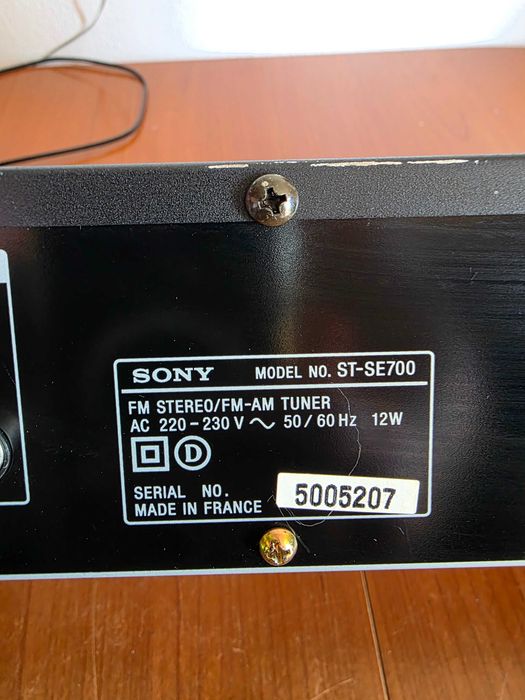 Tuner Sony ST-SE700 RDS EON FM/AM, Made in France. Impecabil!