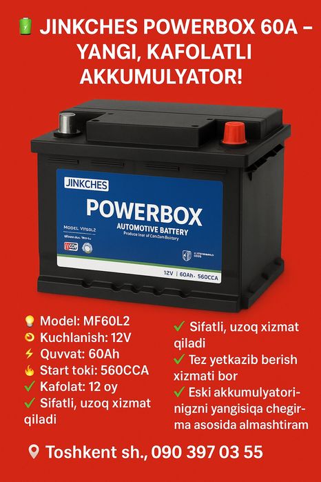 Akkumulyatorlar -Kafolat bilan!