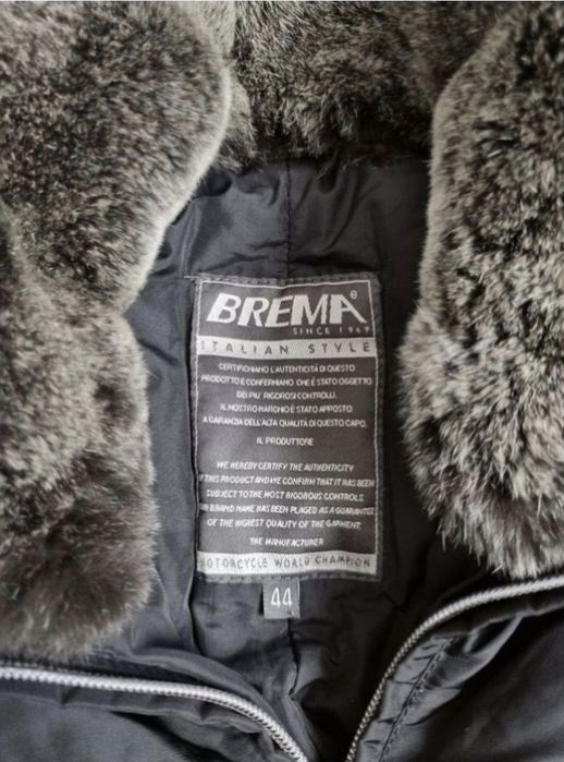 Geaca Brema, groasa, iarna - femei, Blană iepure + Pene gâscă - 44 / L