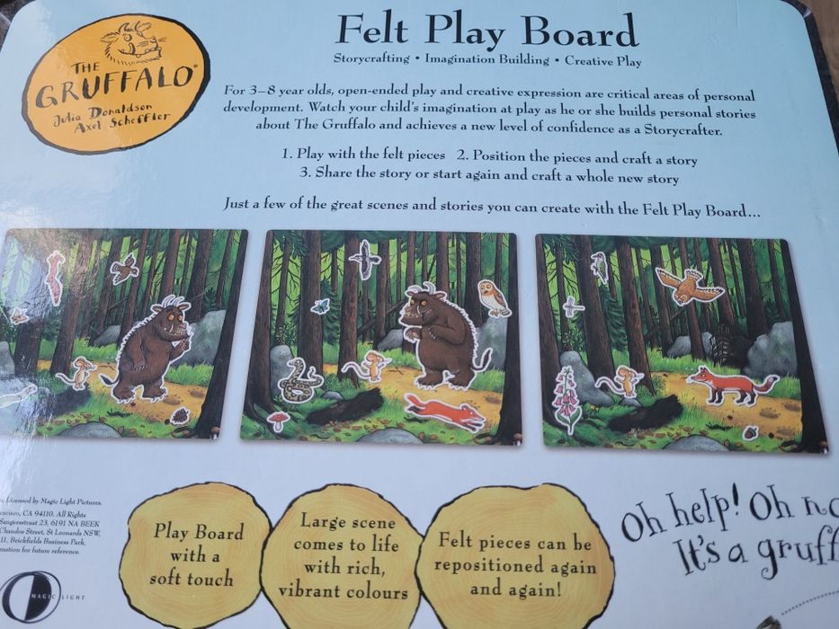 Кукла за ръка бухалче и дъска за приказки