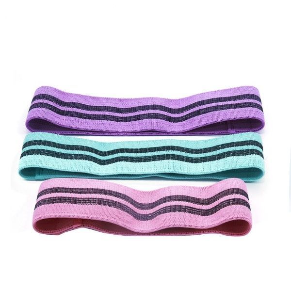 Текстилни ластици за тренировка в домашни условия - Комплект от 3 броя