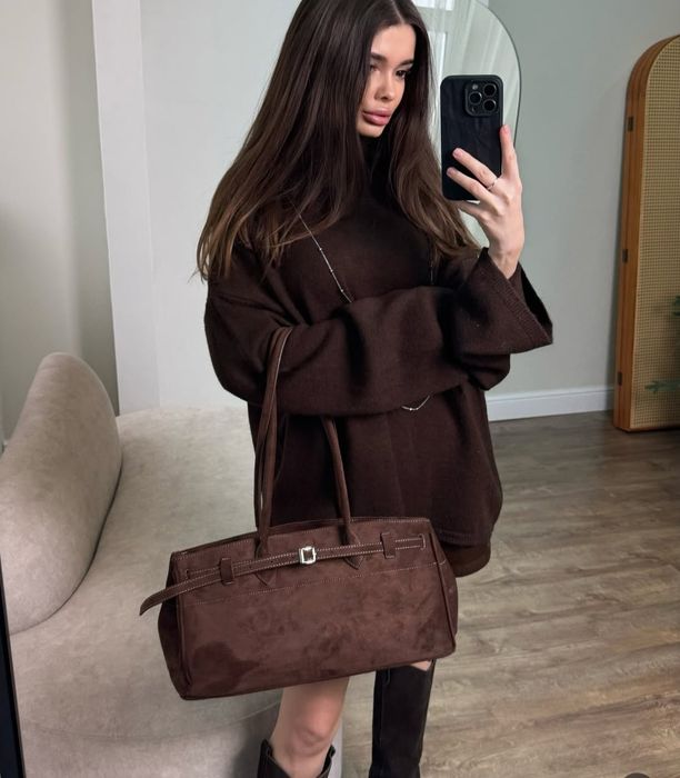 Сумка замшевая женская