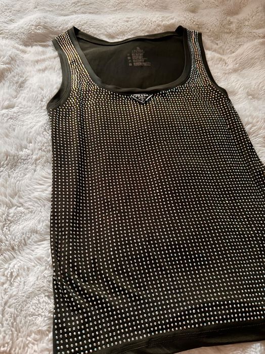 Тъмнозелен потник на Prada