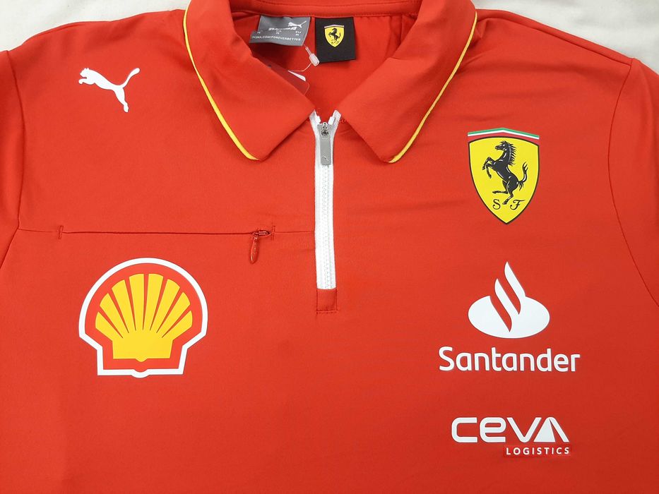 Puma Scuderia Ferrari F1 Team Pro - Оригинална мъжка тениска с яка