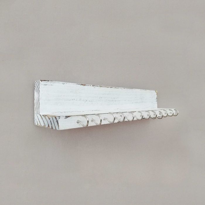 Органайзер бижута медали за стена дървен с кукички поставка закачалка