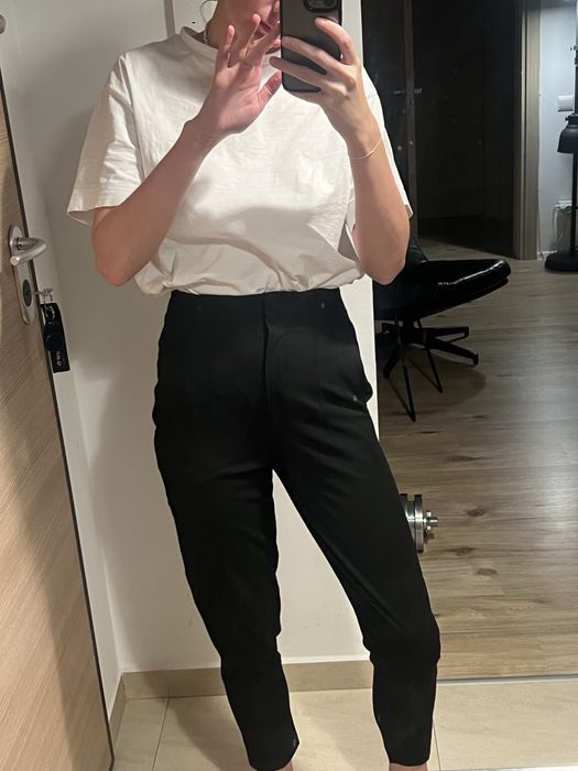 Pantaloni Terry noi, fara eticheta