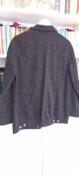 Geaca de blugi neagra oversize