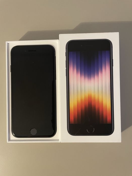 iPhone SE 2022 - 64GB, baterie 100%, liber de retea, nefolosit