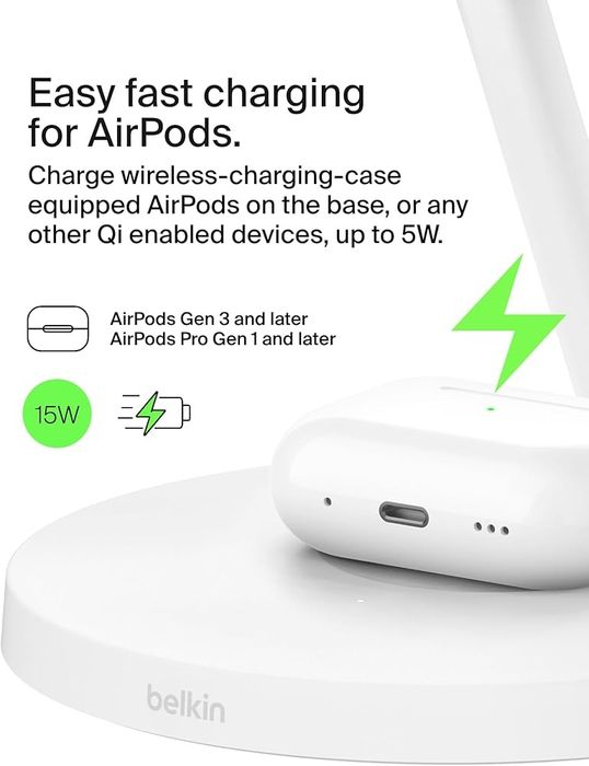 Belkin 3‑в‑1 — беспроводная зарядная станция для iPhone