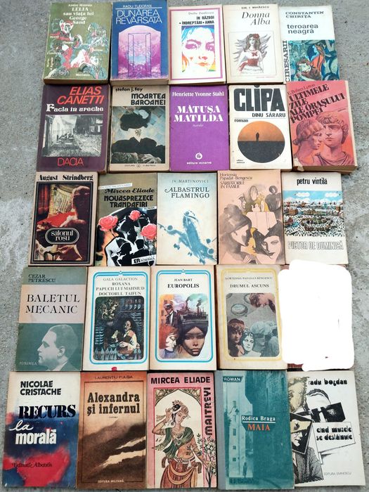 Vând cărți la prețuri începând de la 2 LEI/CARTE!