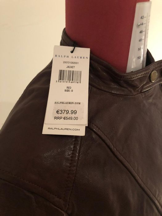 Geaca / Jacheta piele naturala RALPH LAUREN 100% originala, captusita