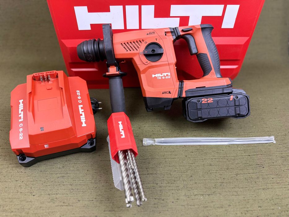 Hilti TE 6-22 Nuron SDS Plus ATC AVR 06/2025 – пълен комплект