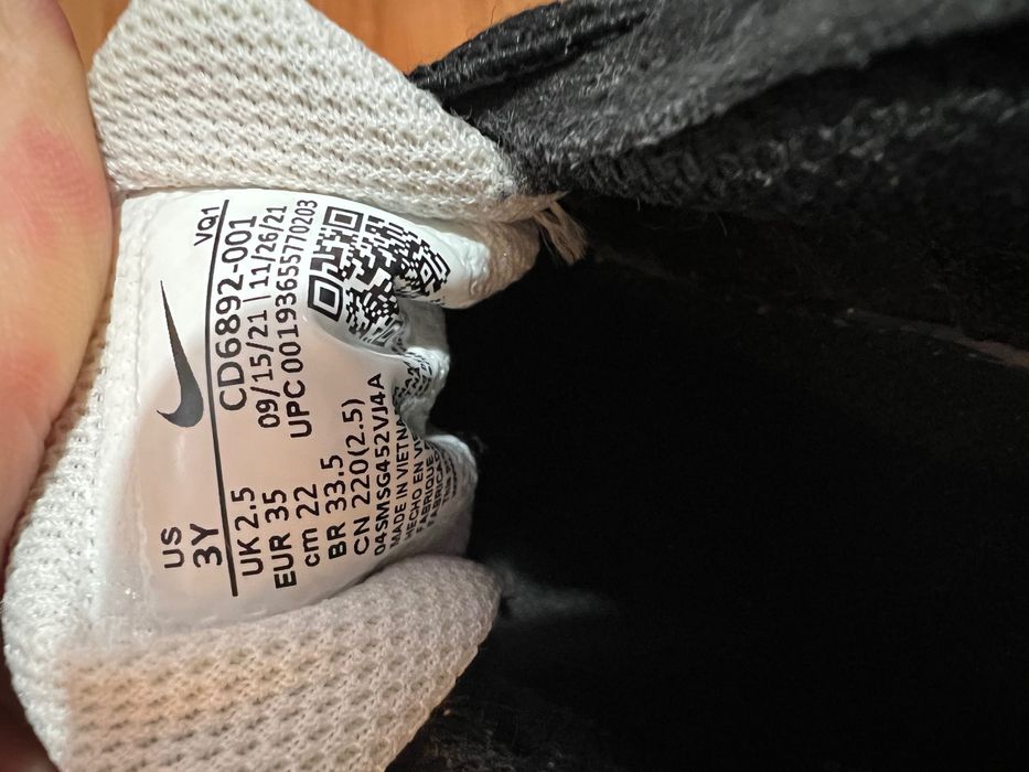 Оригинални детски маратонки Nike Air Max, черни, номер 35