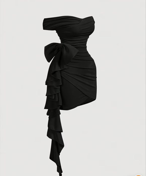 Черное вечернее платья