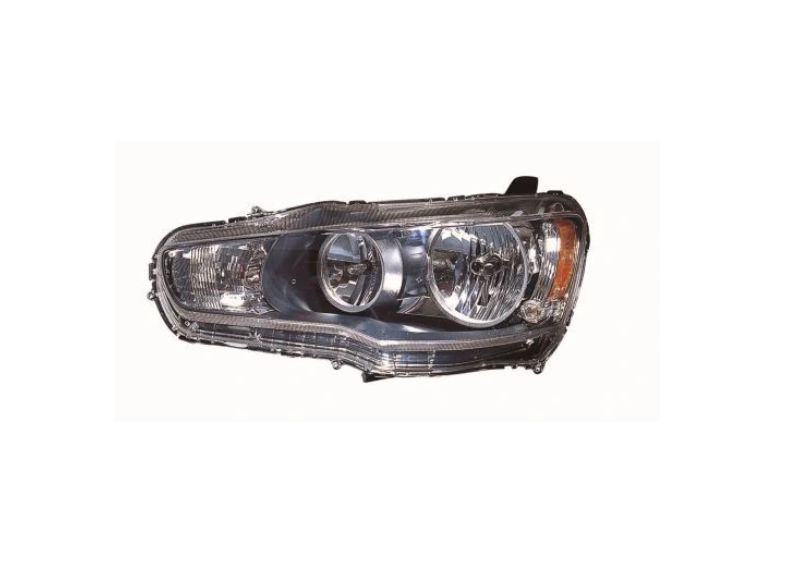 Far Mitsubishi Lancer (Cy0), 03.2007-, montare fata, stanga/dreapta, HB3+HB4+W5W+WY21W; manual; halogen