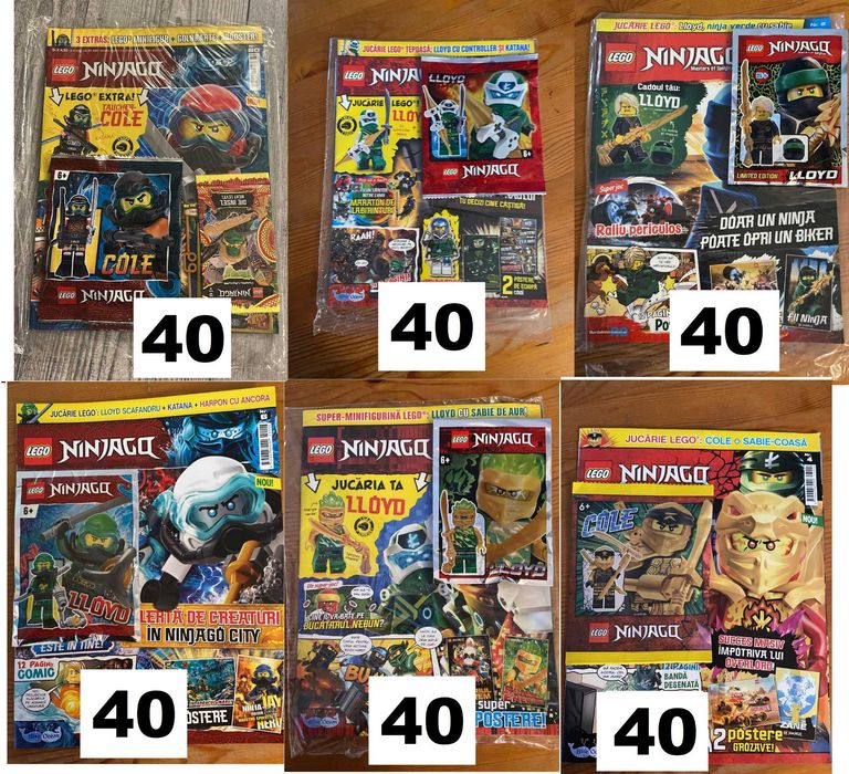 Colectie Reviste LEGO NinjaGO NOU/Sigilate